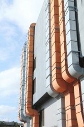 Air Ducts On Building Exterior