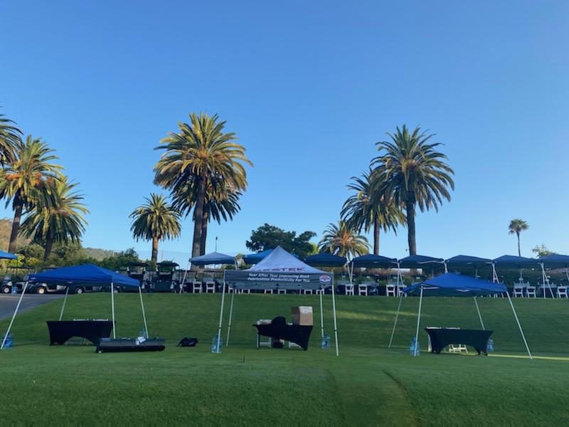 Mestek Machinery Tent at Bay Area SMACNA Golf Tournament